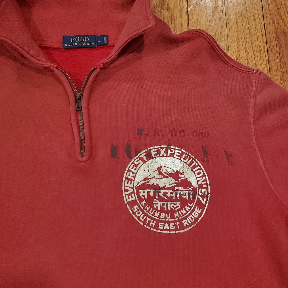 Mens Polo Ralph Lauren zip neck sweater - Picture 3 of 4